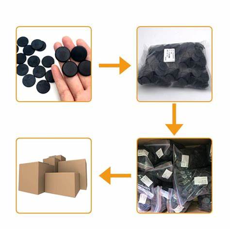 PPS UHF Washable RFID Tag Sticker , RFID Button Tag Heat Resistant For Laundry System
