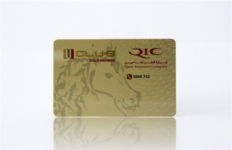 Preprinted Golden Plastic PVC Card Hot Stamp Foil Metallic Silver Printing OEM