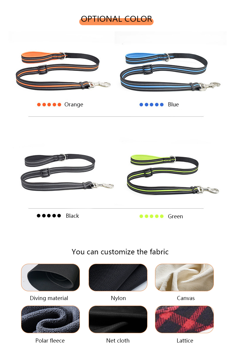 Pet Leashes Heavy Duty Retractable Nylon Dog Portable Comfortable Reflective