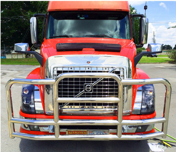 OEM Wholesale 304 Stainless Steel Deer Guard For Peterbilt Kenworth T660 International Prostar Vnl Semi Truck