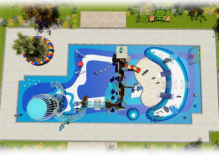 Anti Static Outdoor Amusement Park Equipment UV Resistance Professional Design