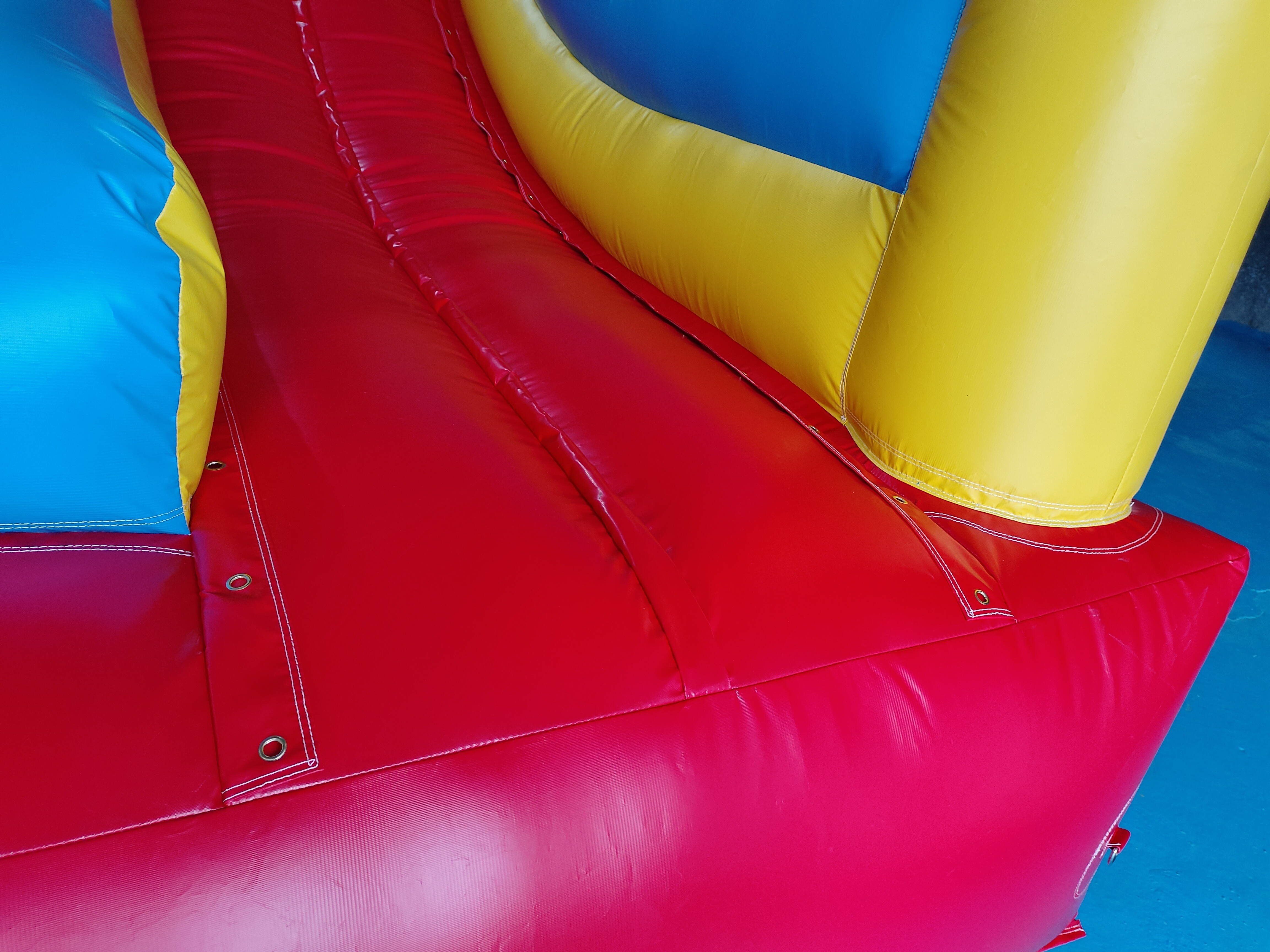 New Design Tarpaulin Fireproof Commercial Inflatable High Slide Palm Theme Giant Inflatable Slide Castle For Kids And Ad