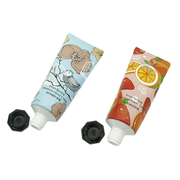 30mm Dia Laminated Plastic Tubes Empty Hand Cream Tubes With Octagonal Cap