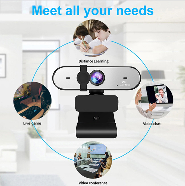 2560*1520P 2K QHD Webcam For PC And Mac FCC Approved