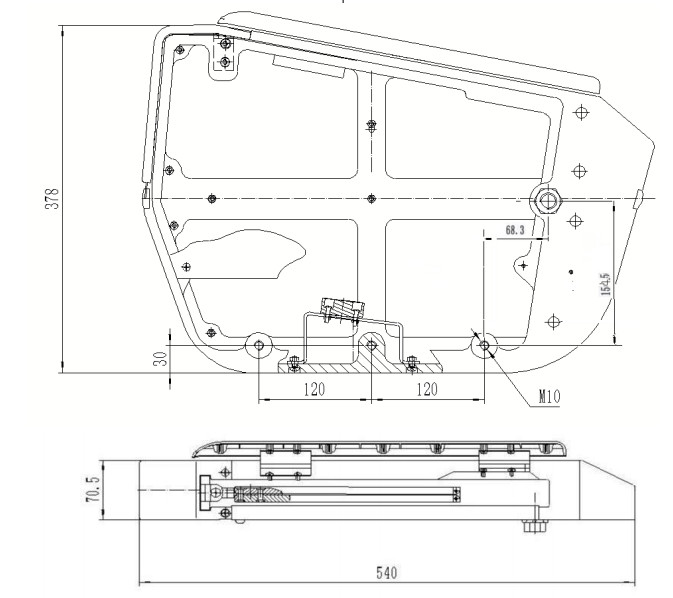UIC566 Armrest Railway Carriage Interiors With Snack Table Powder Coating