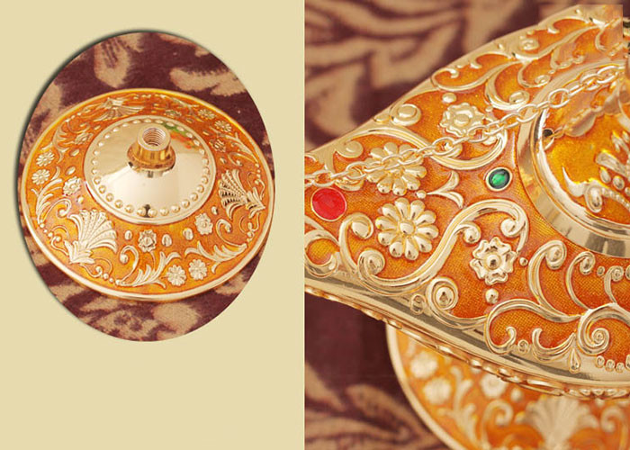 Metal Material Home Decorations Crafts Arab Cultural Commemorative Aladdin's Magic Lamp