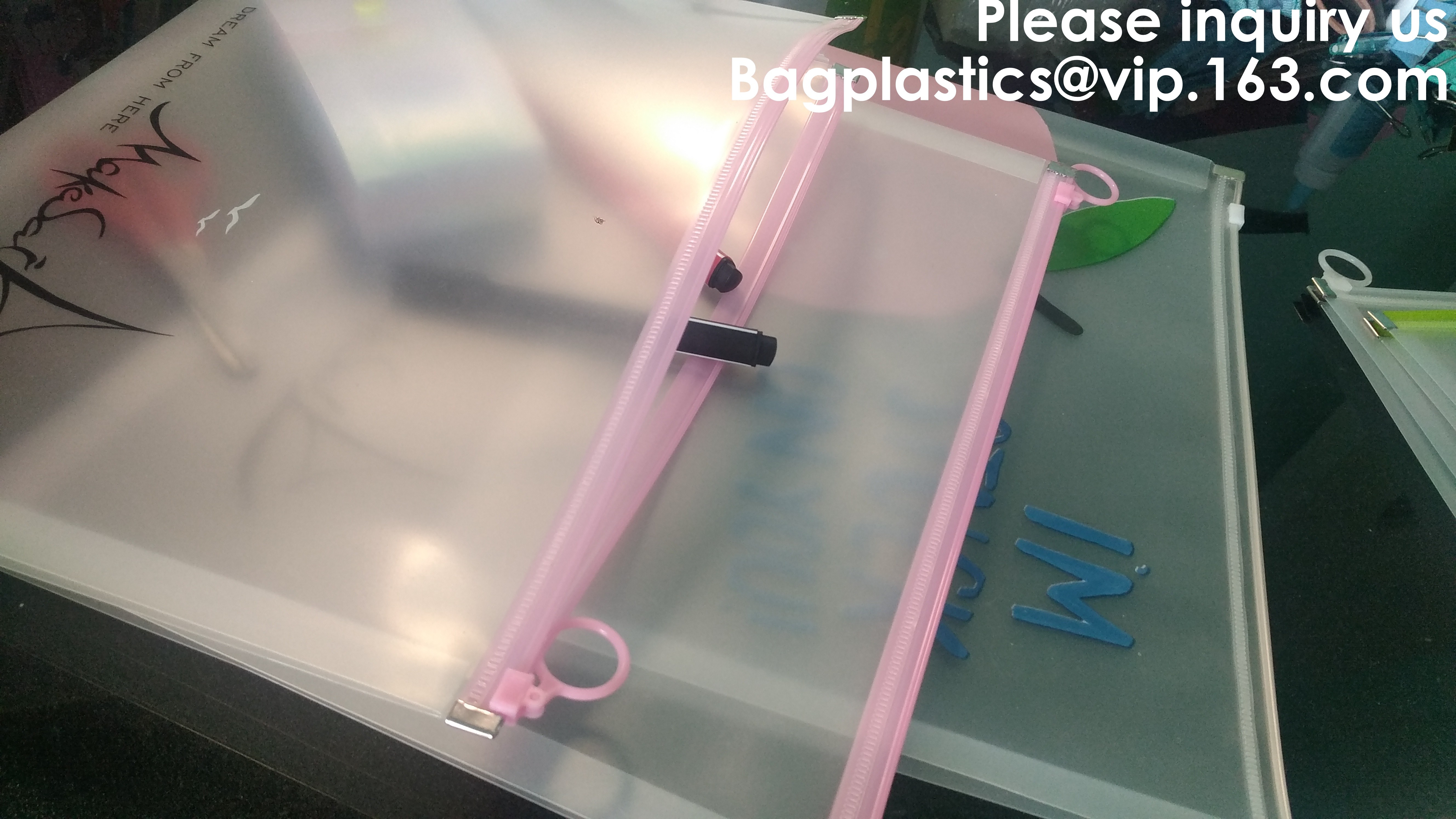 File Packing Bag With Zipper K Zipper File Bag PVC Document Plastic Bag,Zipper Pouch Zipper File Bags File Holders