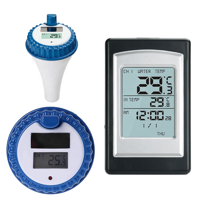 High Accuracy ±1.0°C Wireless Digital Floating Thermometer For Swimming Pool And Aquarium 7-15v