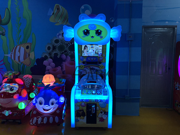 Cotton Candy Arcade Ticket Lottery Game Machine for Auto Show / KTV