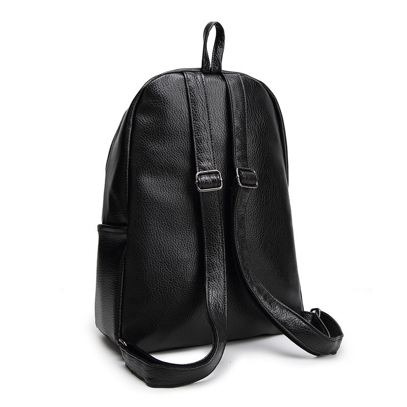 New Travel Backpack Korean Women Backpack Leisure Student Schoolbag Soft PU Leather Women Bag