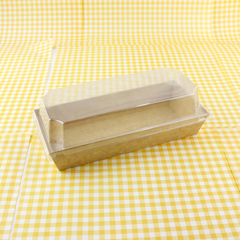 Custom Printed Bakery Packaging Box Boat Shape Degradable Cake Paper Container