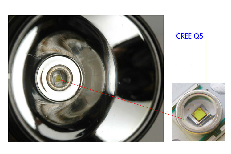 C66 High bright rechargeable Q5 LED diving flashlight