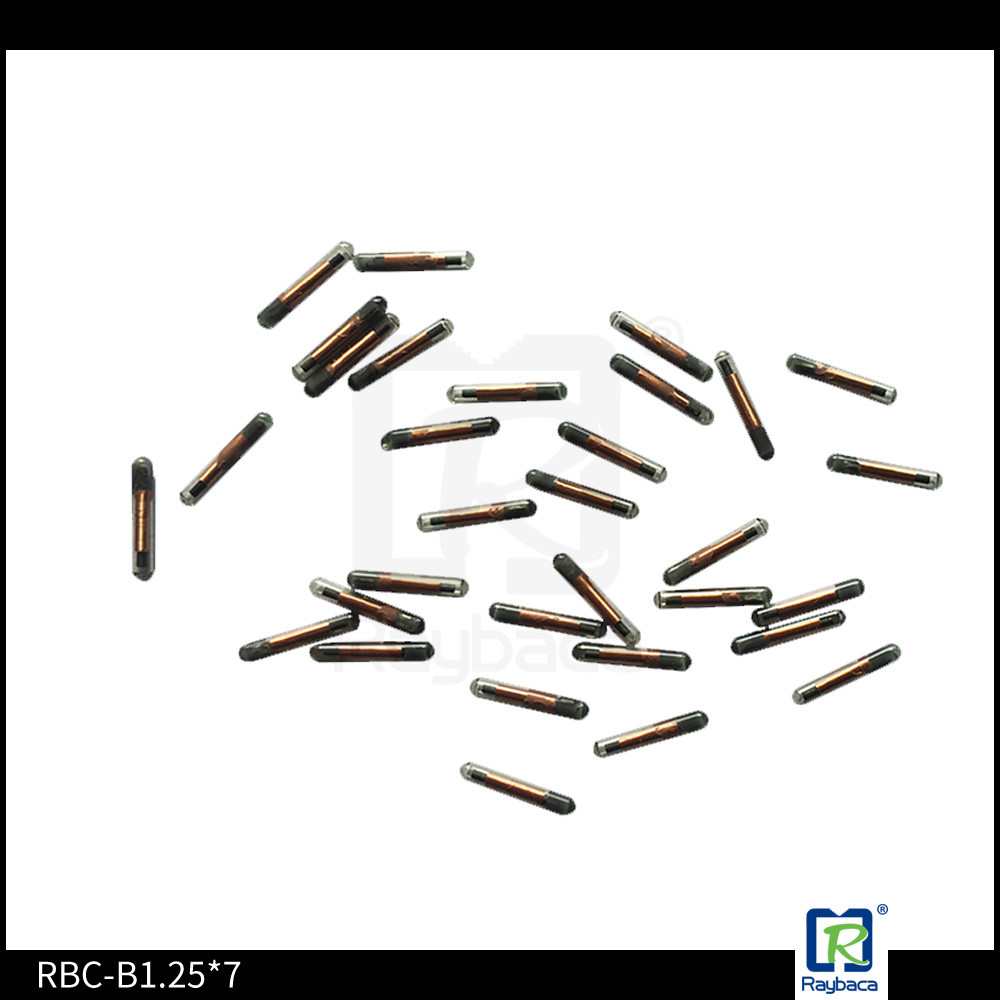 ICAR certified 1.4 X 8mm Animal ID Microchip Transponder chip RFID Glass Tag