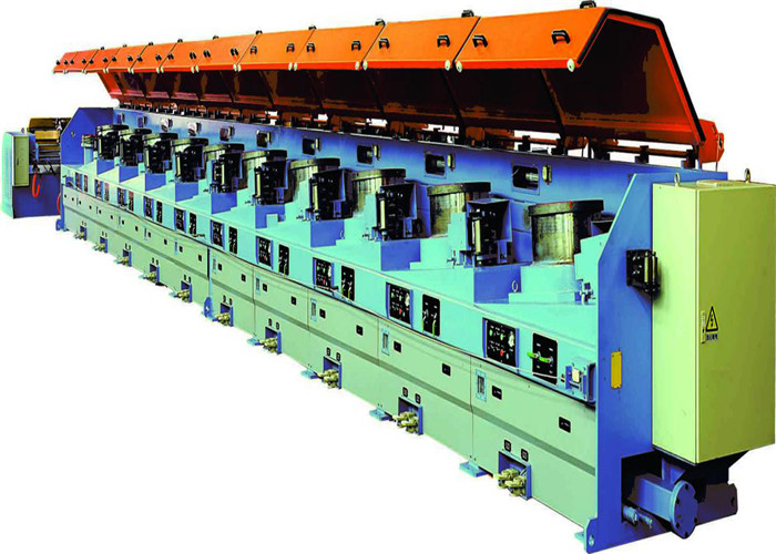 Full Automatic Straight Line Steel Wire / Copper Drawing Machine Long Time Using Time