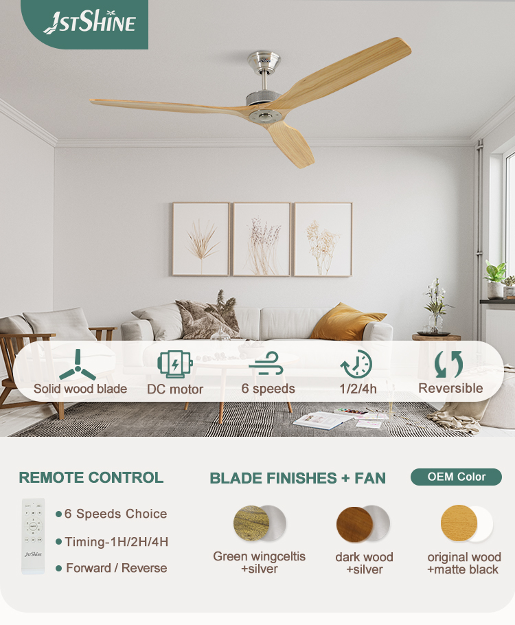 Installation Ceiling 60" Low Noise Ceiling Fan with Remote Control and Private Mold NO
