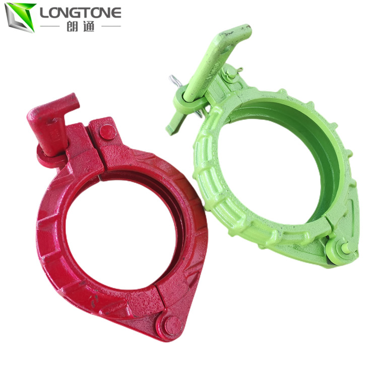 PM DN125 Forging Concrete Pump Clamp Galvanized Surface Pipe Fittings Clamp