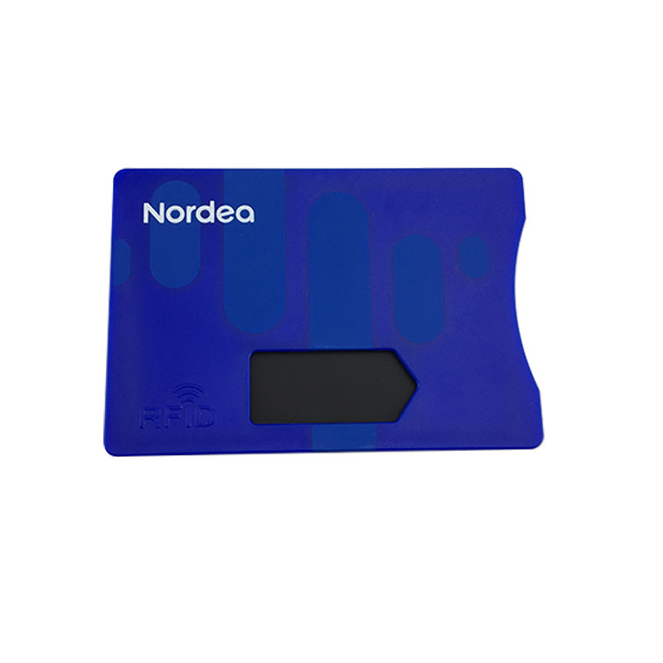 Secure Protection RFID Blocking Card Sleeve Hot Stamping Gold Silver Color