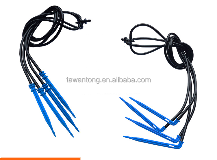 Greenhouse Drip Irrigation System Easy Installation Four Branches Long Arrow Dripper