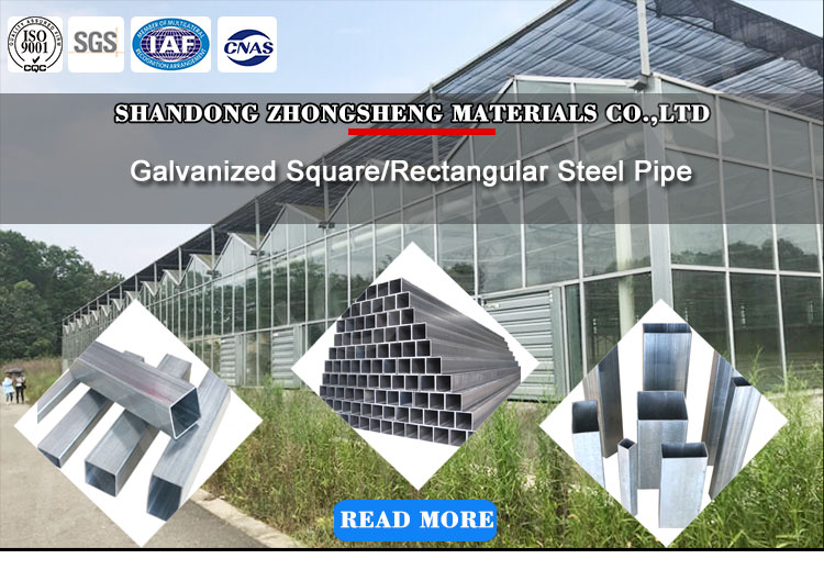 Special Pipe Galvanized Welded Square / Rectangular Steel Pipe/tube/hollow Section Steel Pipe with ERW Technique