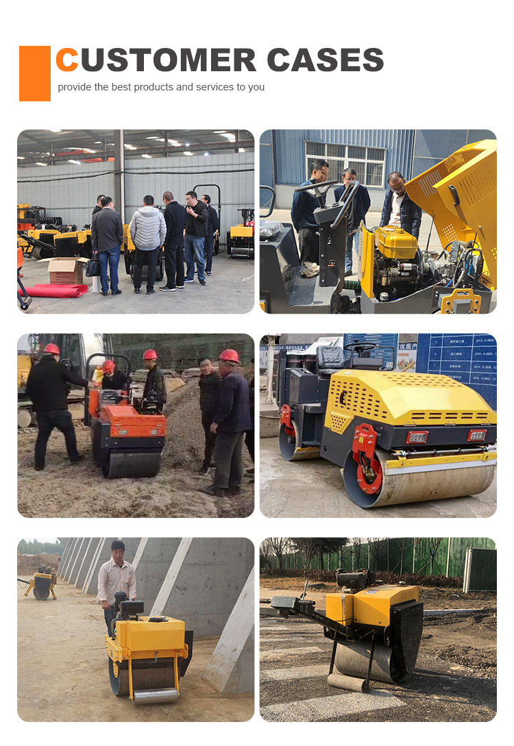 HQ-YL4000 4 Ton Asphalt Road Roller Compactor Machine with 80KN Hydraulic Vibration