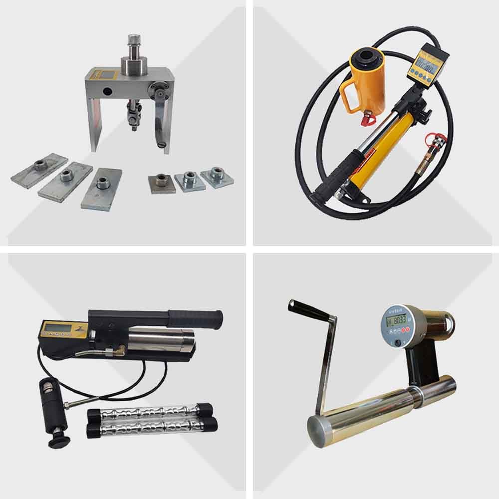 ISO 4624 Pull Out Test Equipment , 5 - 80Mpa Anchorage Testing Machine 5kg