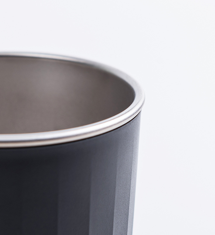 Black Stainless Steel Tumbler Insulated Vacuum Coffee Mug For Cold Hot Drinks