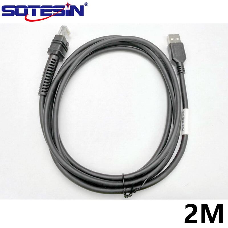Sotesin 2M USB To Rj45 Barcode Scanner Cable For Zebra DS3608