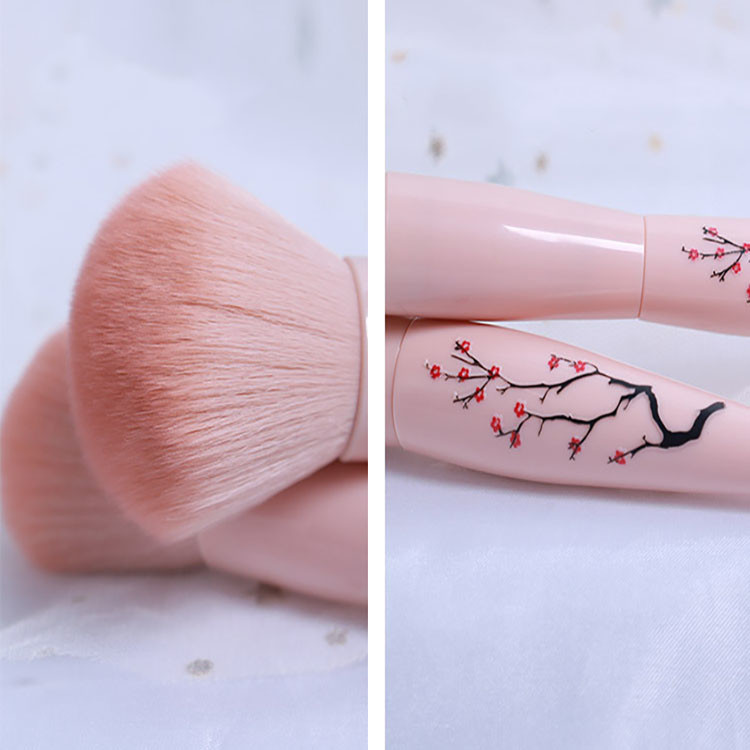 10 PCS Gold Soft Lightweight Makeup Brush , Face Powder Brush Chinese Traditional Style