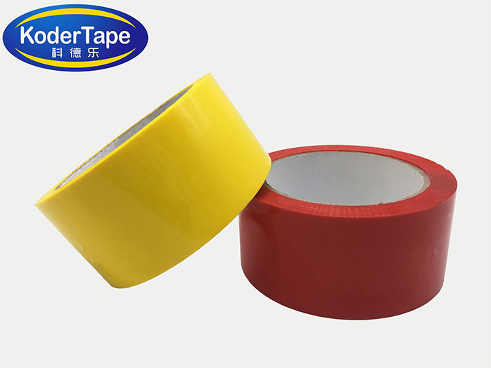 Yellow Color Bopp Packing Tape With 35-90mic Thickness For Wrapping And Box Sealing