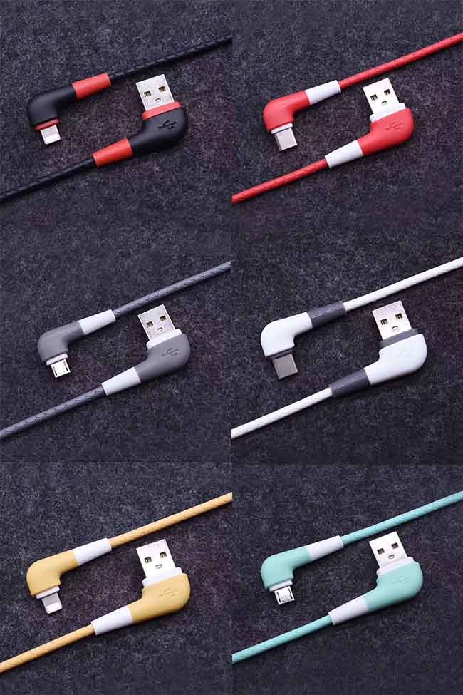 USB 2.0 Charging Cable Mobile Phone PVC Type C 2.1A 1.2meters