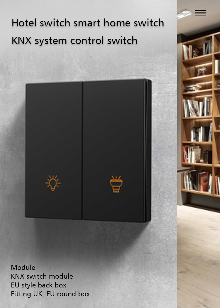 1 Gang Push Button Light Switch 86mmx86mm Standard 86 wall box installation