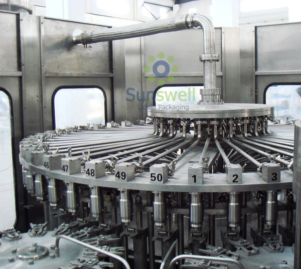 Automatic PLC Hot Filling Machine , Bottle Fruit Juice Processing Line