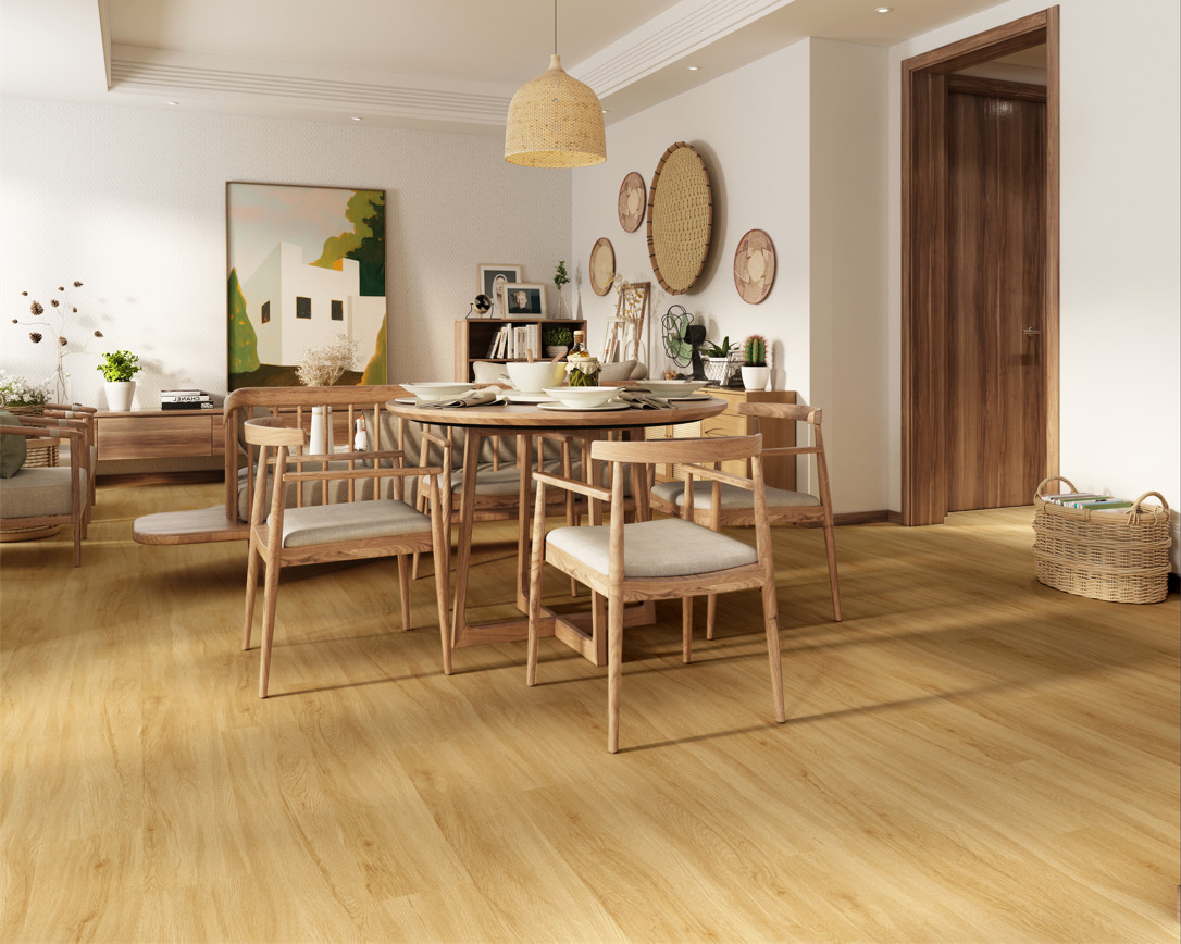Oak Grain SPC Vinyl Flooring Click Waterproof Fireproof GKBM FT-W19020