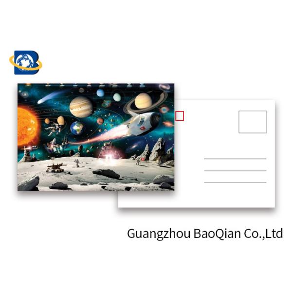 Amizing Design Star 3D Lenticular Postcards With Two Side CMYK UV Offset Printing