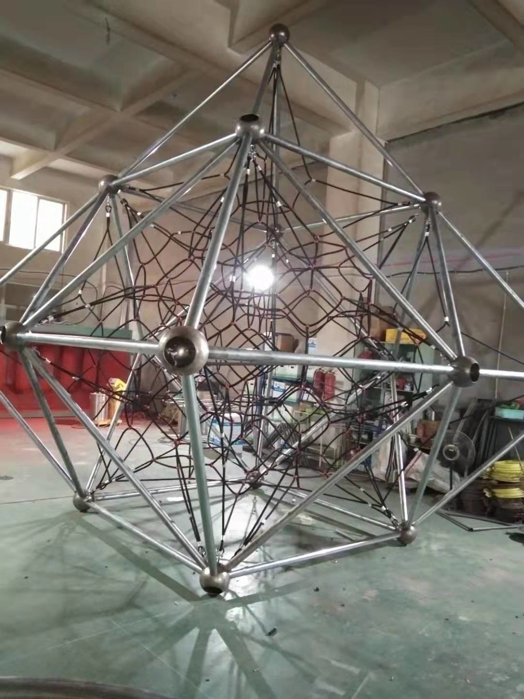 Playground Pyramid Climbing Net Spider Net For Kids Climbing