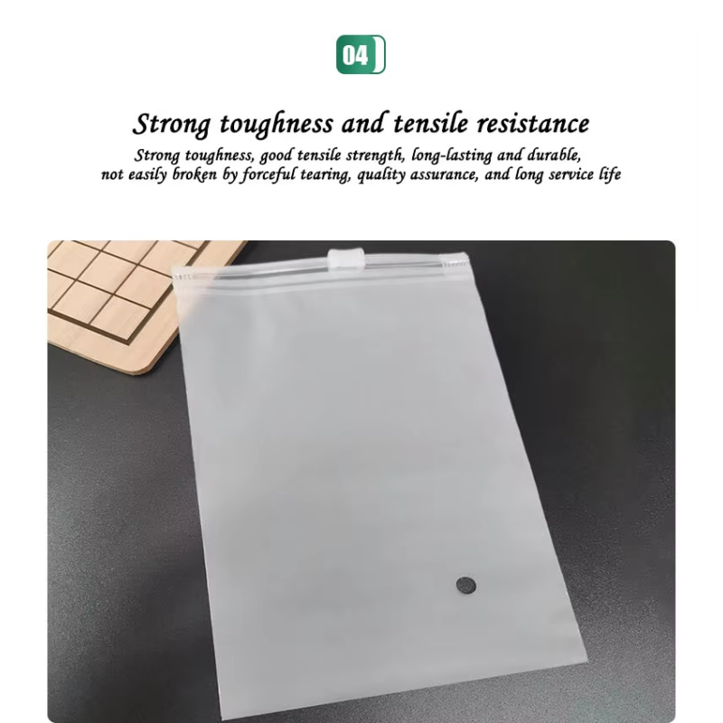 Customized logo matte transparent zipper, zipper design for clothing bags, moisture-proof shoes and socks, intaglio printed surface
