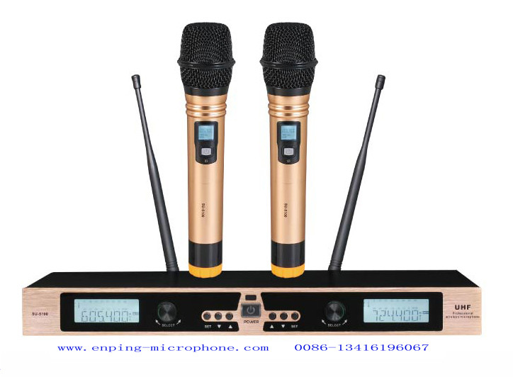 LS-5200/2 UHF IR SELECTABLE wireless microphone system / competetive price / SMK-9000