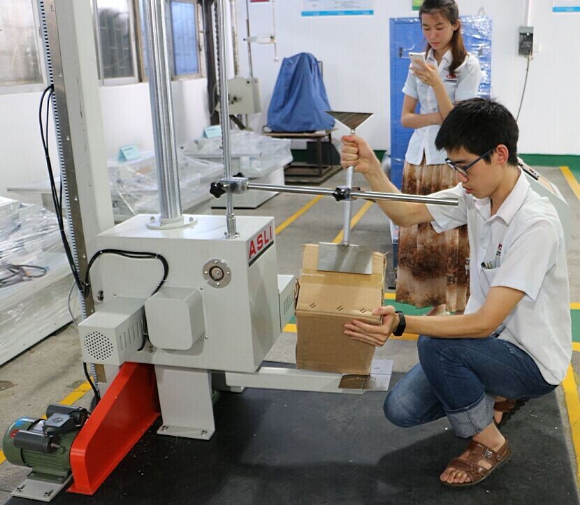 Single Wing Carton Drop Testing Machine / Package Carton Box Drop Impact Tester