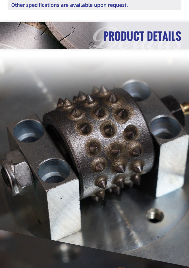 3/4/5 Roller Diamond Tool Bush Hammer Disk for Granite/Marble/Quartz Stone Processing