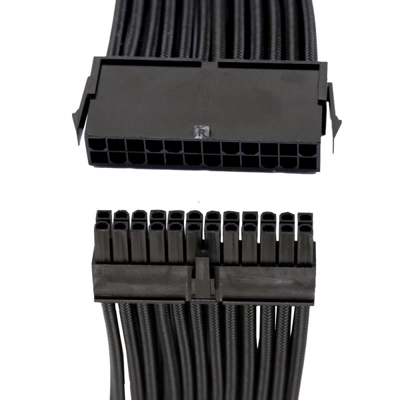 ATX 24Pin Male to Female softest extension cable Power Supply Motherboard Adapter Connector Cable Cord