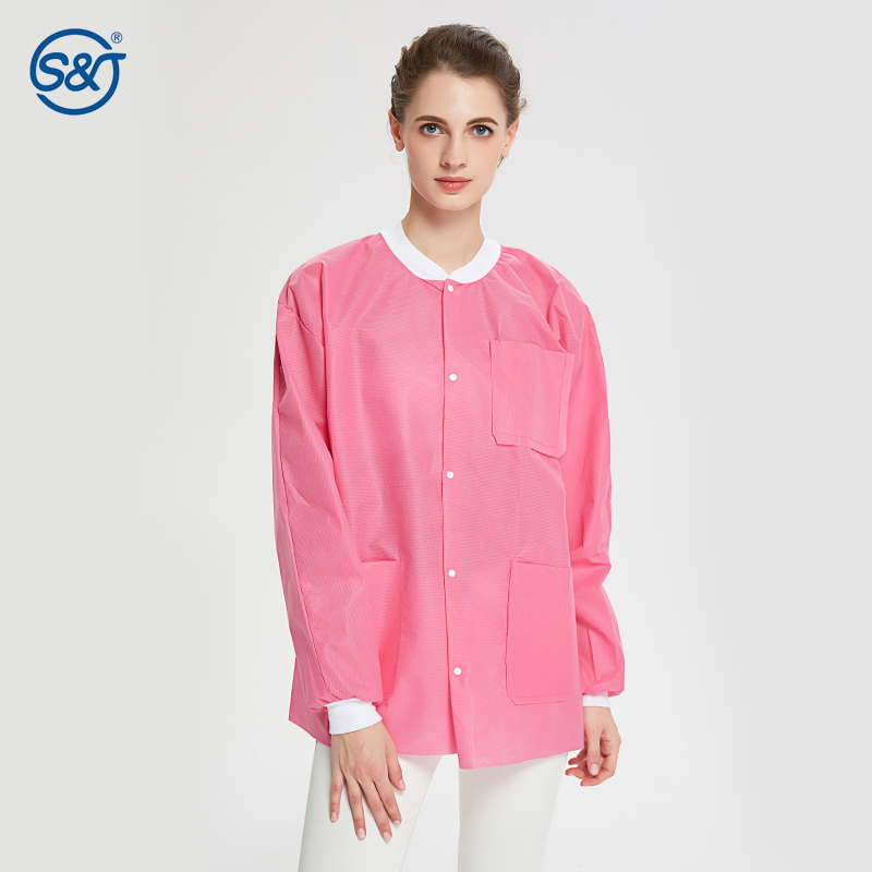 S&J Dental laboratory disposable spunlace jacket can be washed