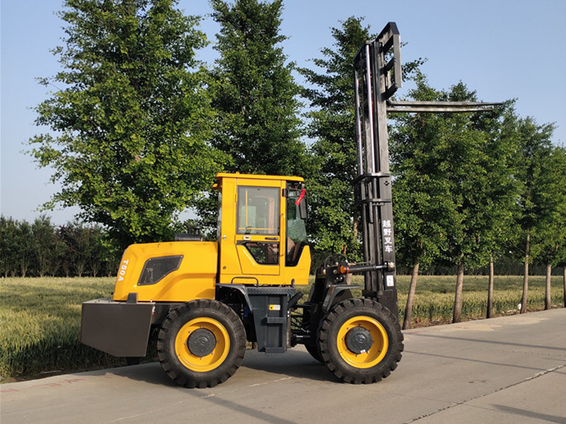 Fast Delivery ET40 4ton Rough Terrain Forklift Diesel 4x4 4 Wheel Drive Off Road Lifter Forklift