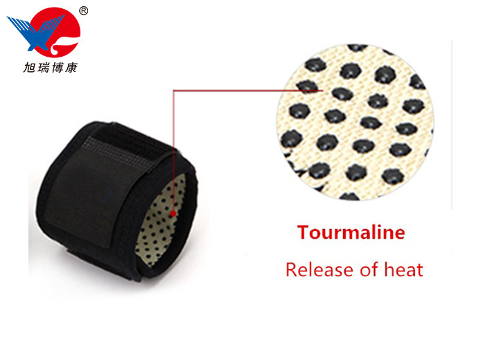 Black Heated Children's Wrist Support Adjustable Straps Release Infrared Efficiently