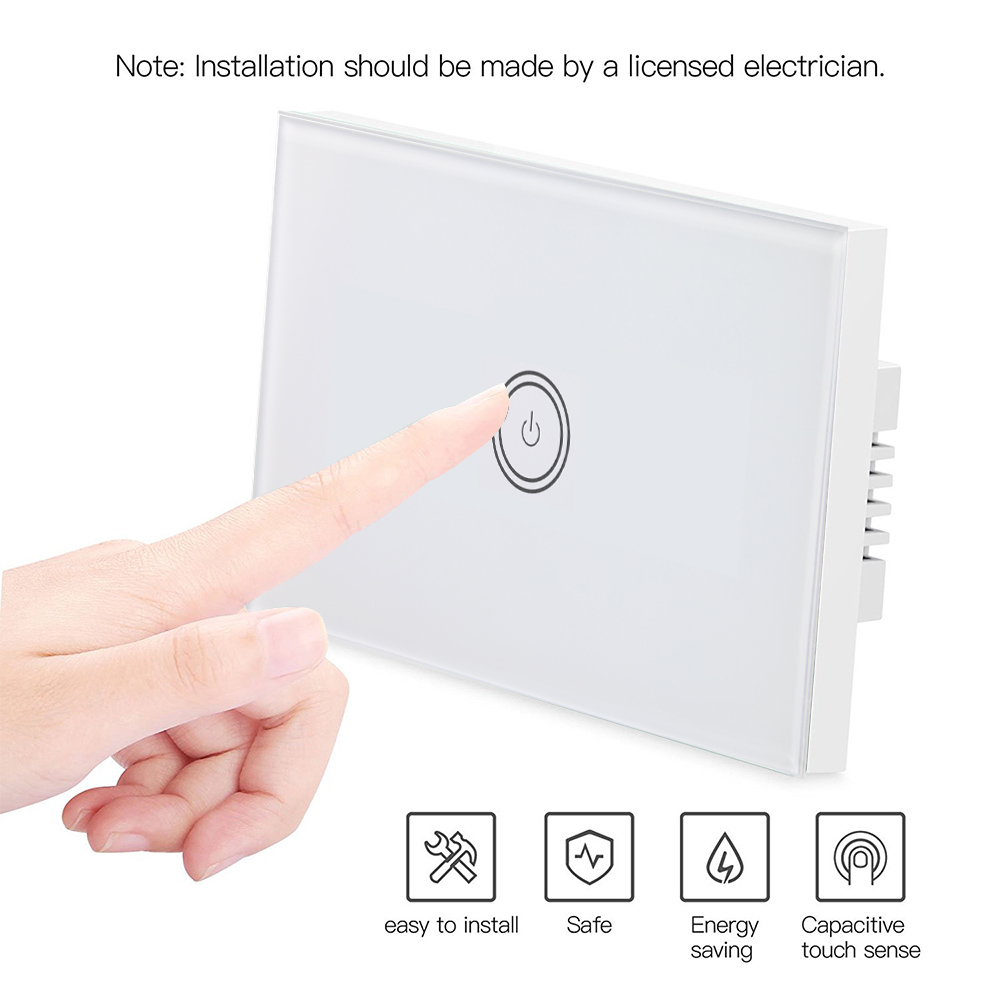Tuya US 1 Gang Smartphone Controlled Light Switch 1800w Realize Controlling Everywhere