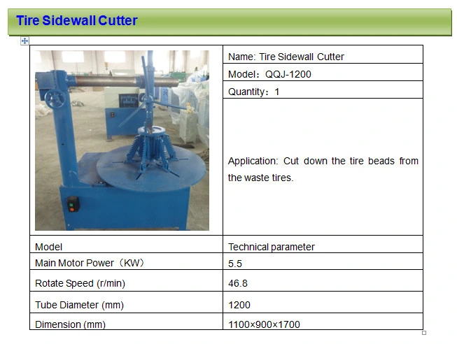 Economically Hot Sale Old Tire Recycling Machine