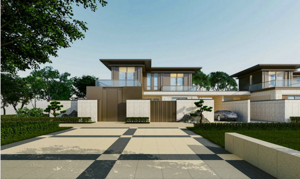 Non Slip Sand Texture Porcelain Floor Tiles in Gray Vitrified Tiles for House Exterior