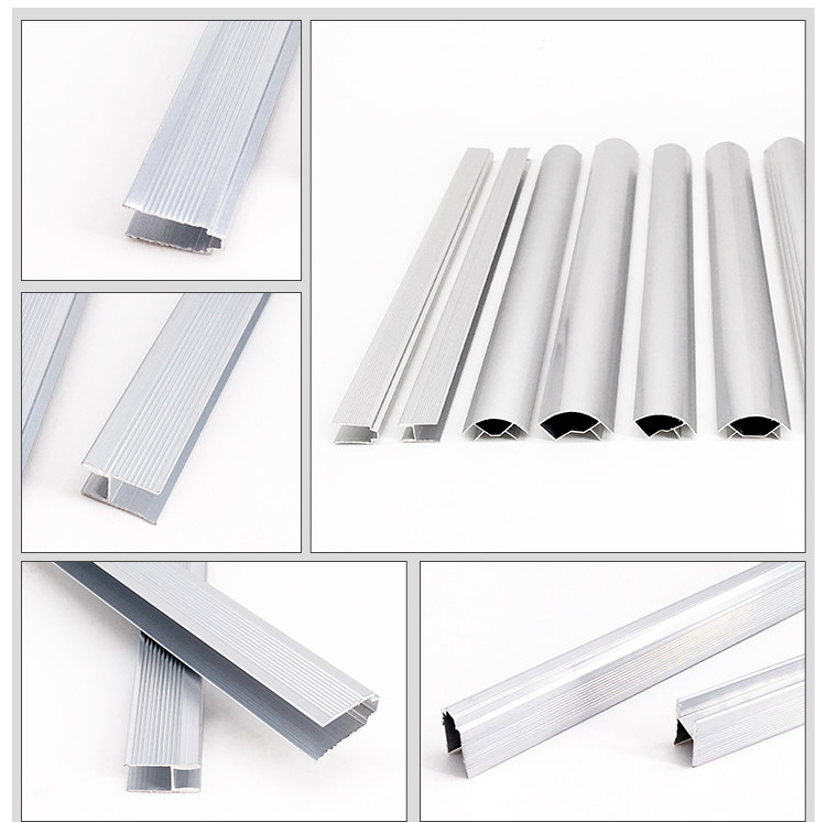 Silver Anodized Aluminum U Channel Suitcase Profiles 4 - 6m Customized Length