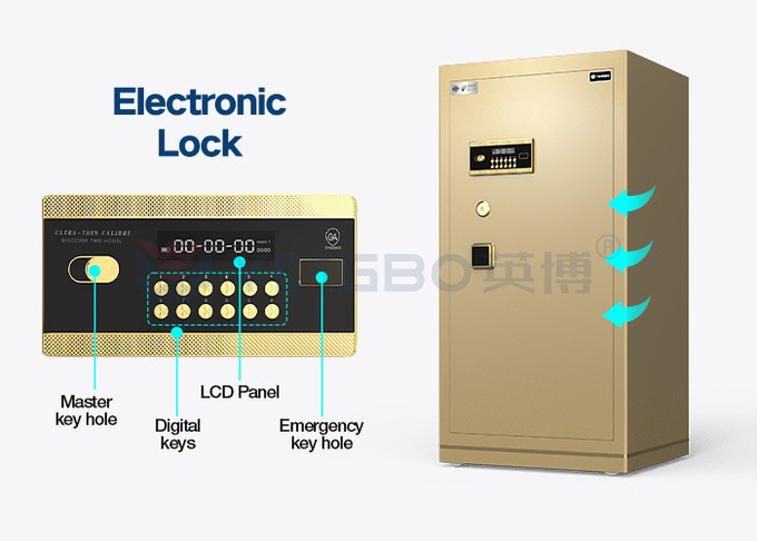 H1200mm Dual Alarm Electronic Safe Box For Office Security