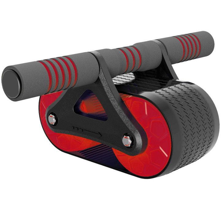 Females Super Silence Abdominal Muscle Wheel Automatic Rebound Ab Wheel Roller Set