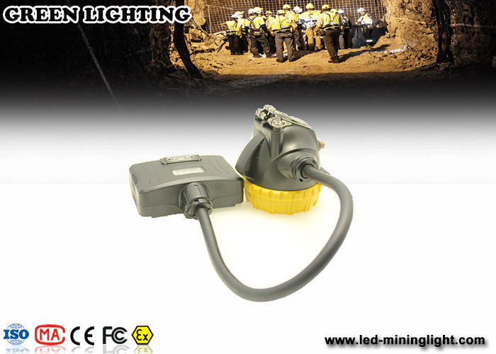 IP68 semi Corded rechargeable miners helmet light headlamp GS5- C 10000 Lux 6.6Ah 1.6W
